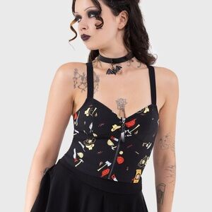 Killstar Wanna Play Chucky Black Top